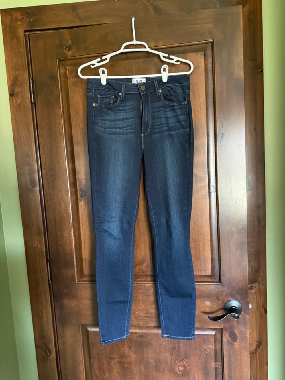 PAIGE Indigo Skinny Jeans - Women's Stretch Denim (worn twice)